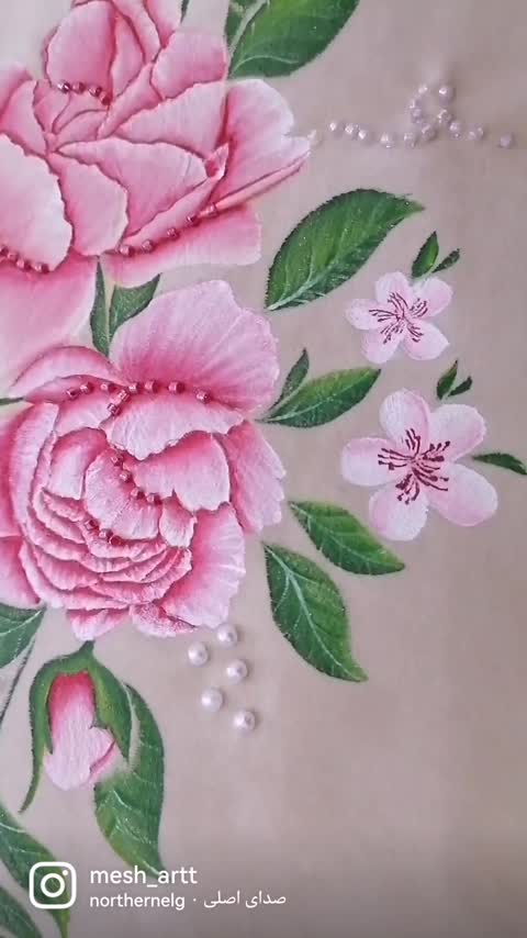  سجاده جانماز نقاشی و جواهر دوزی شده عروس  