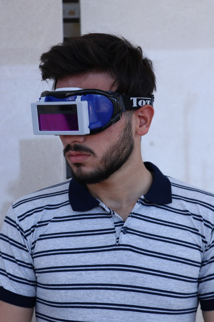 عینک جوشکاری اتوماتیک مدل AT112