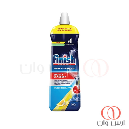 مایع جلادهنده ماشین ظرفشویی فینیش اروپایی با رایحه لیمو 800 میل