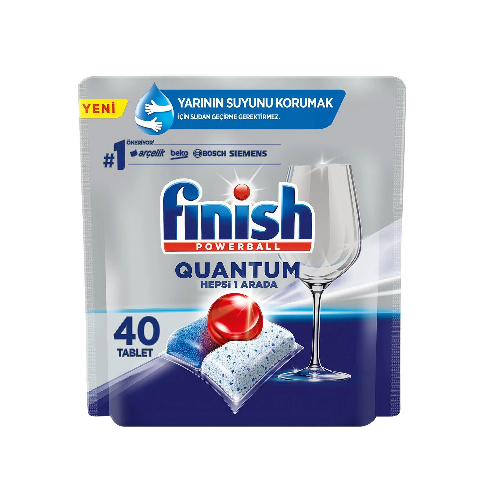 قرص ماشین ظرفشویی فینیش مدل Quantum – بسته 40 عددی (Finish Quantum Dishwasher Tablets)