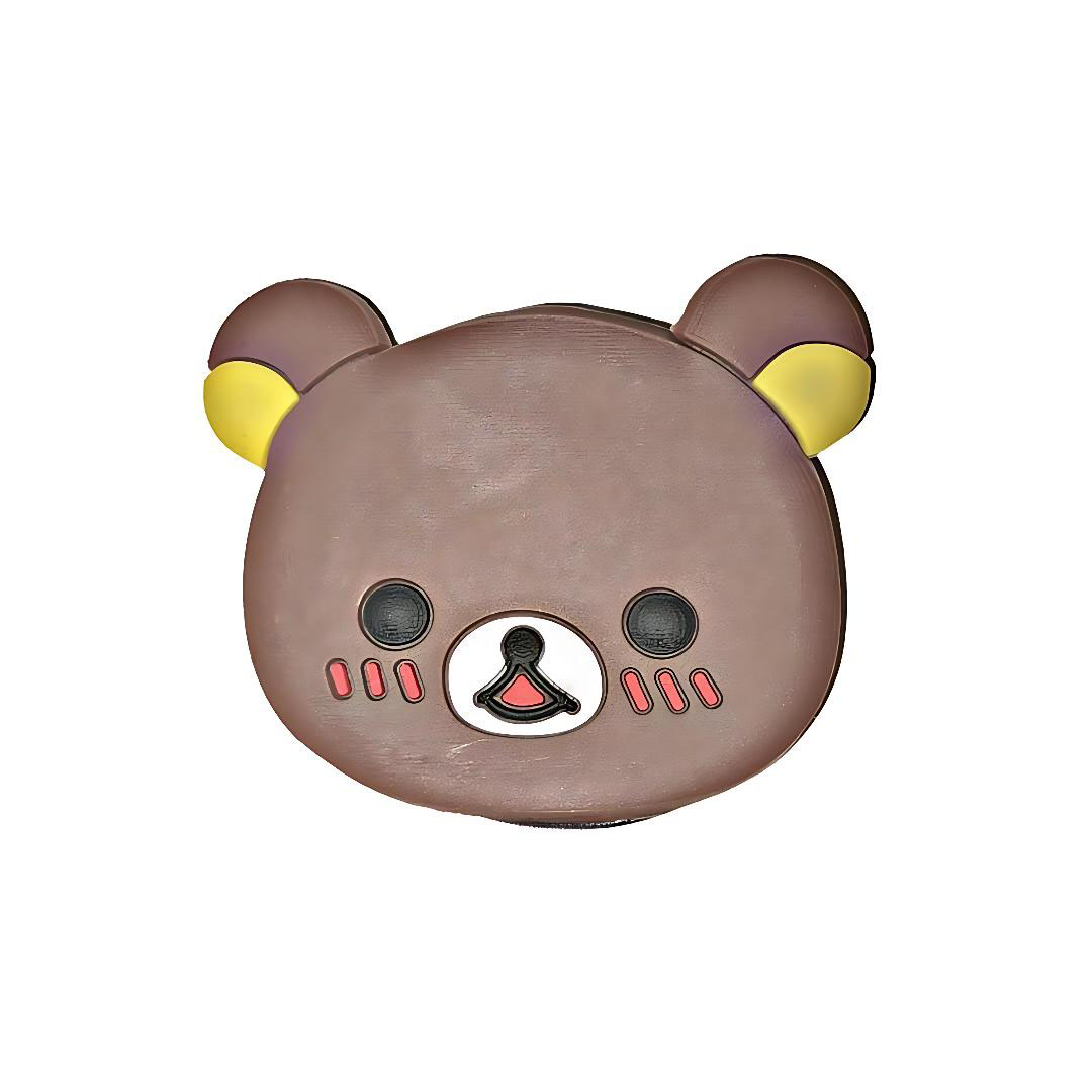 پاپ سوکت سیلیکنی طرح خرس قهوه ای