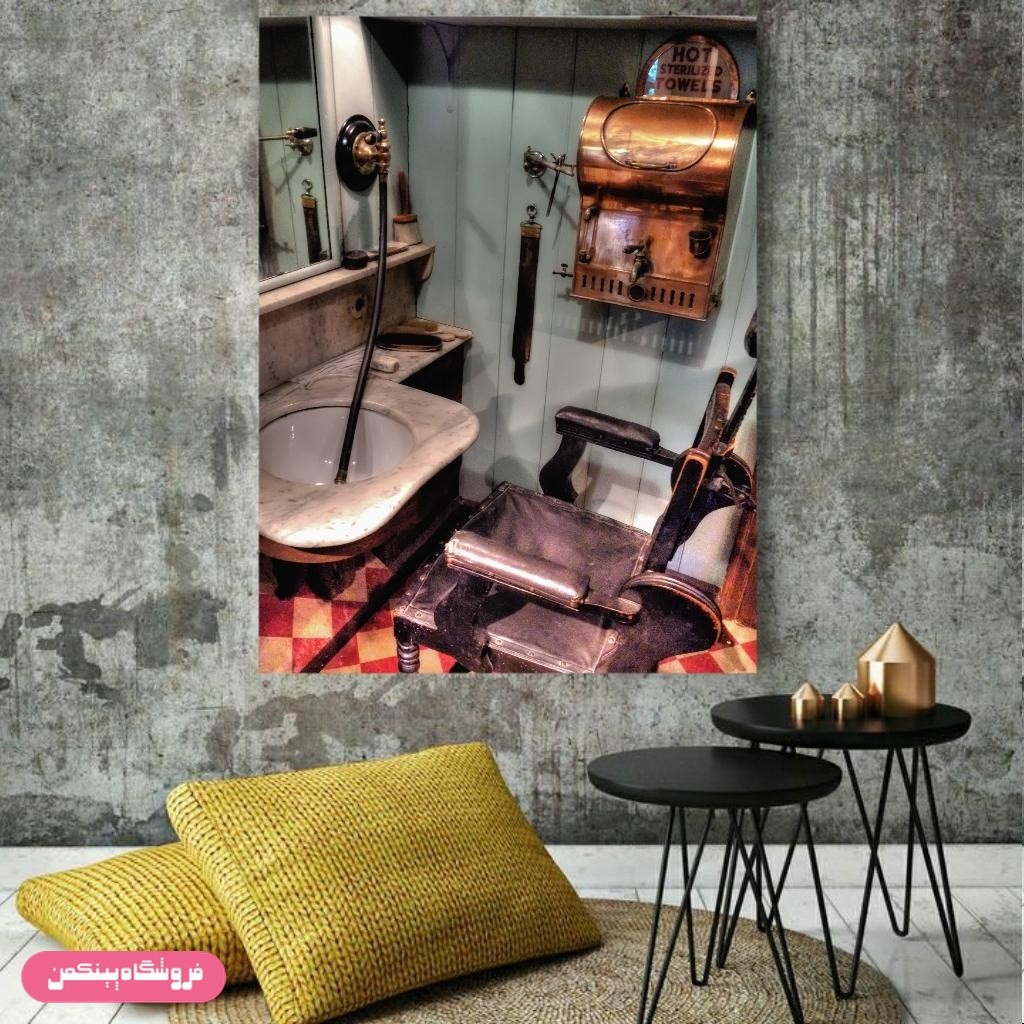 پوستر پینکمن طرح آرایشگاه مردانه مدل کلاسیک کد Jm440