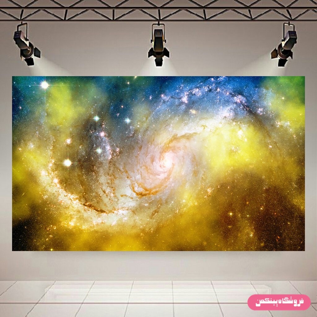 پوستر پینکمن طرح کهکشان و ستارگان طرح سحابی کد Jm7881