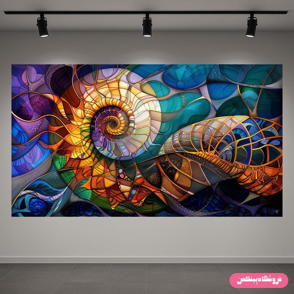 پوستر پینکمن طرح انتزاعی طرح رنگارنگ کد Jm1010151