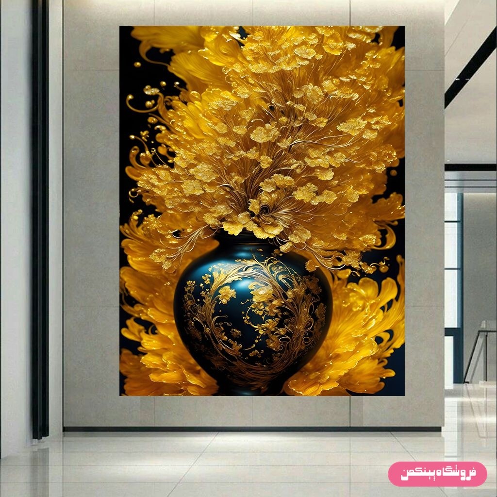 پوستر پینکمن طرح گلدان مدرن کد Jm10891