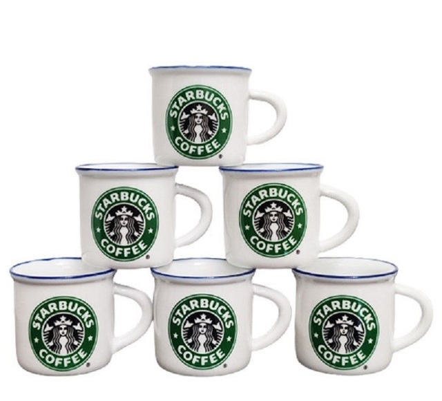 بسته 6 عددی شات استارباکس سرامیکی رنگ سفید