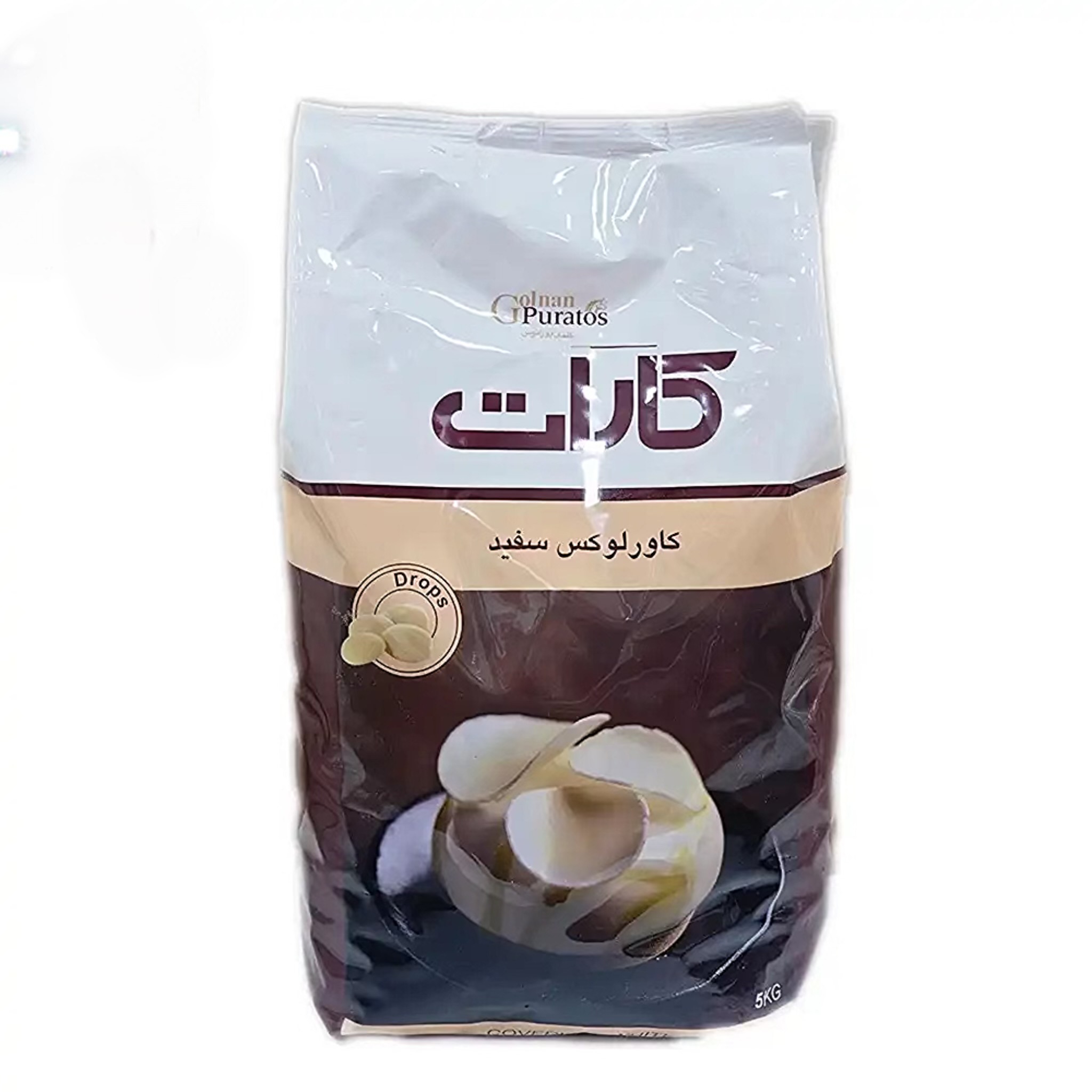 شکلات سکه ای سفید کارات بسته‌ 150 گرمی
