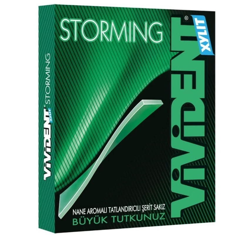 آدامس ویویدنت نعنا بدون شکر 33 گرم Vivident Stormingترکیه