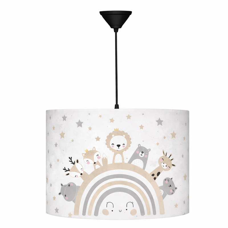 لوستر کودک مدل رنگین کمان حیوانات