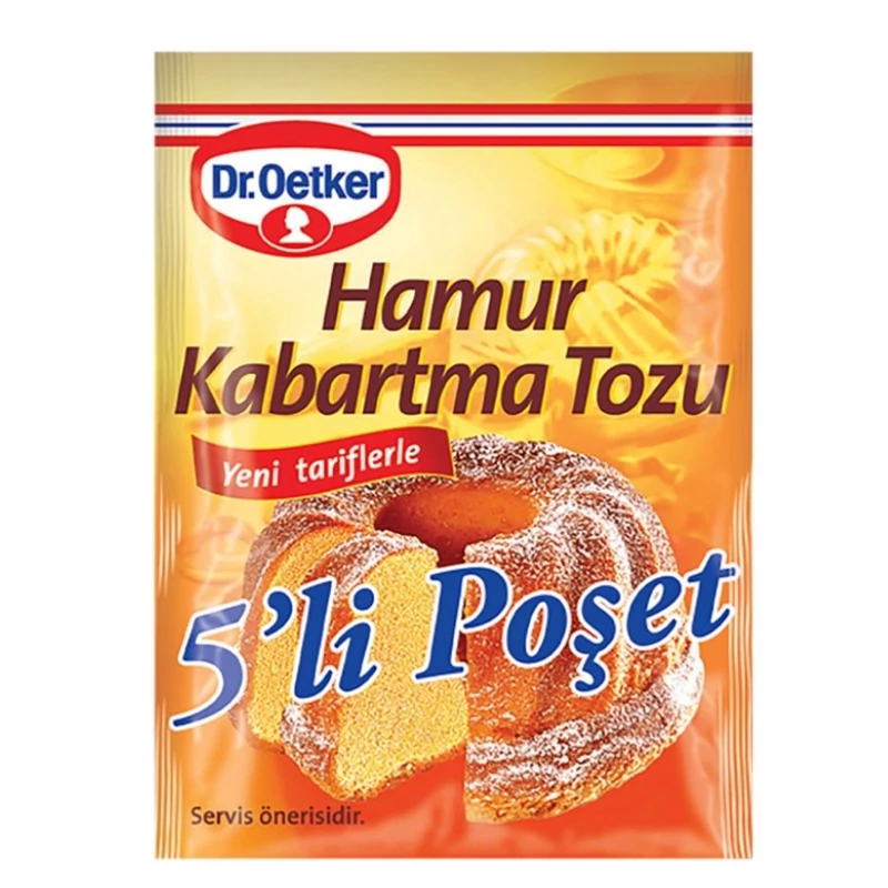 بکینگ پودر دکتر اوتکر 15 عددی تاریخ جدید Dr. Otker baking powder 5 pieces محصول ترکیه