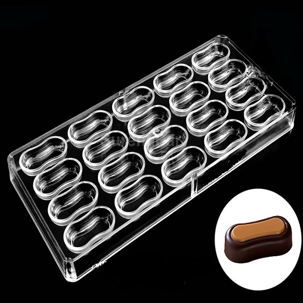 قالب شکلات پلی کربنات بیضی