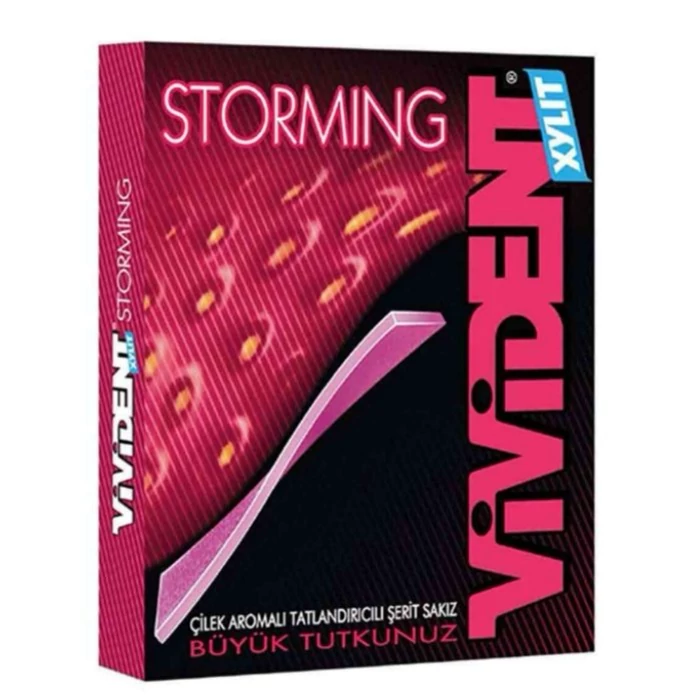 آدامس استورمینگ ویویدنت با طعم توت فرنگی ترکیه