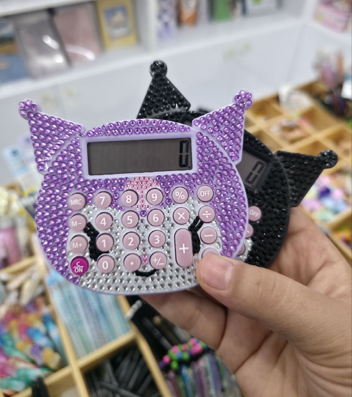 ماشین حساب نگینی کرومی