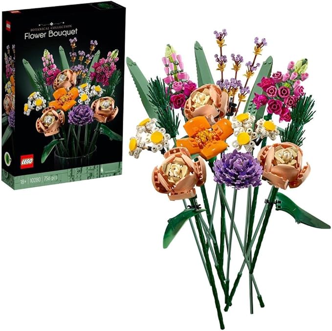 بازی ساختنی LEGO ICONS Flower Bouquet 10280 مدل دسته گل گلهای تزئینی