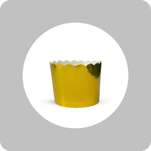 کپسول کاپ کیک لیزری طلایی