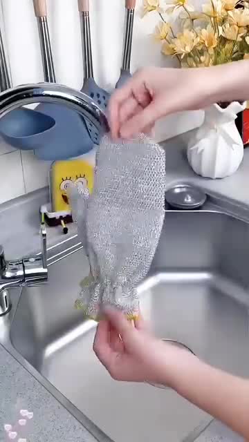 دستکش شستشو و نظافت تمام اسکاچی (ارسال رایگان)