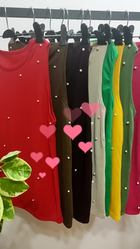 تاپ زنانه کبریتی مروارید دوزی 