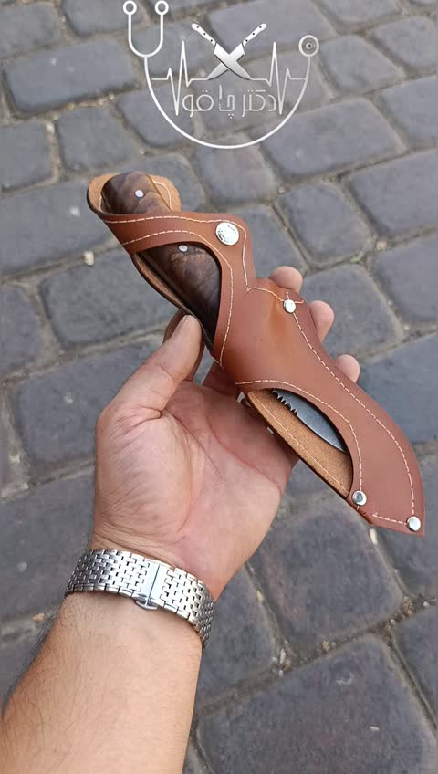 چاقو کلکسیونی مینی بوشکرافت ایتالیایی اصل با غلاف