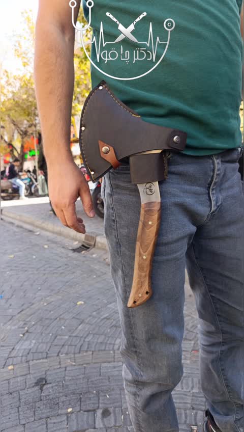 تبر چکشی ضدضربه آهن بُر اسپانیایی اصل با غلاف مخصوص