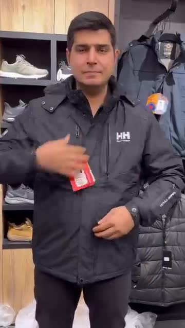 کاپشن مردانه برزنتی زمستانه برند HH