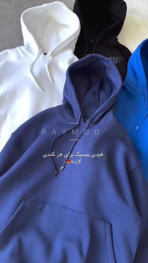 هودی مردانه تخفیفی ترک رنگ مشکی جنس گرمدار برند JACEYJACE 