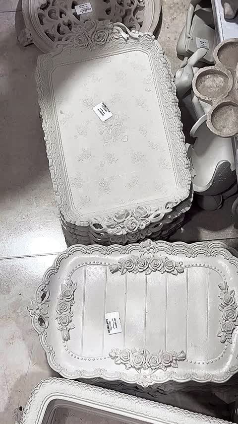 سینی فرانسوی پلی استر کف مخمل سینی کلاسیک سینی پذیرایی چای سینی روضه روز مادر زن روززن روزمادر