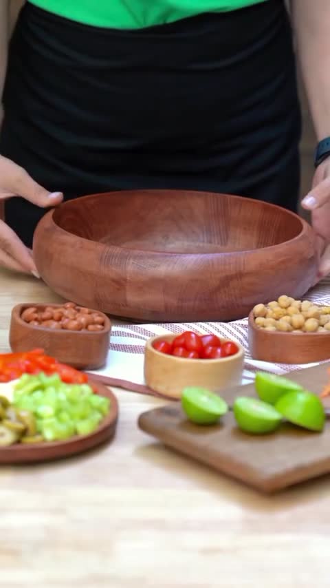 کاسه گرد چوبی برند تریتی