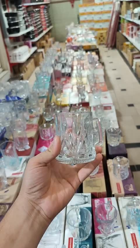 فنجان بلور دسته دار طرح مارکیز برند نوری تازه