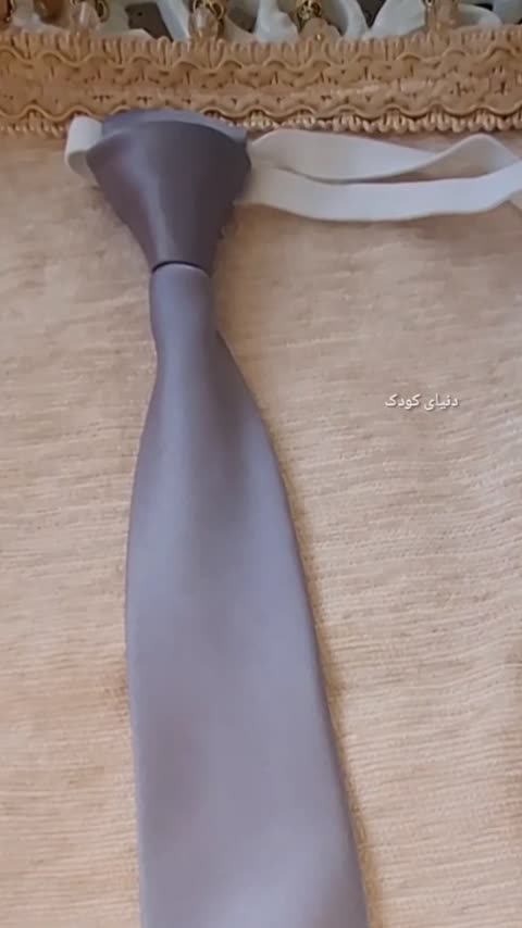 کروات بچگانه کش دار طوسی
