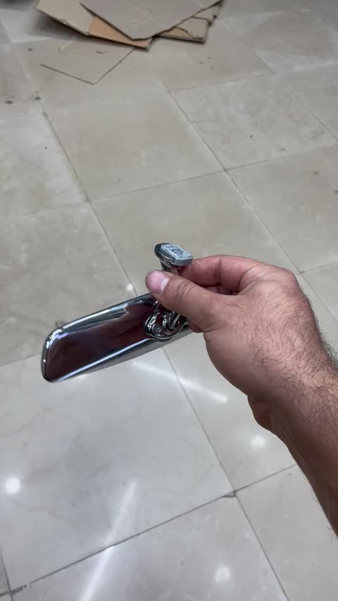 آینه داخل خودرو اسپرت کروم بسیار جذاب و با کیفیت