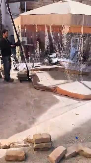 چتر و سایبان پایه کنار قطر 4