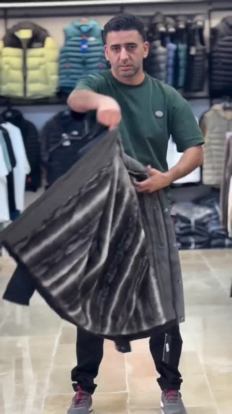 کاپشن مردانه دو لایه مردانه کد 5858