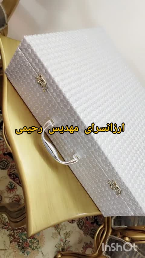 چمدون قاشق و چنگال یا کیف قاشق و چنگال 2رنگ نقره ای و سفید چمدان قاشق و چنگال (پس کرایه)