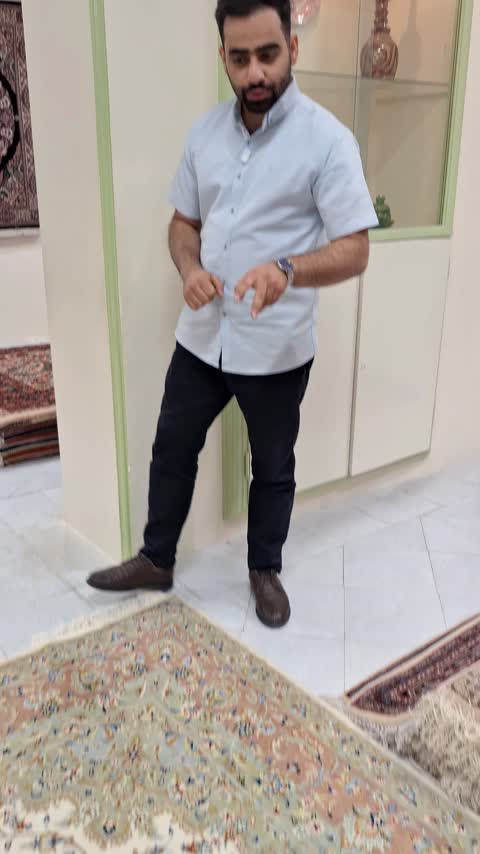 فرش دستباف شش متری کاشان کد054594