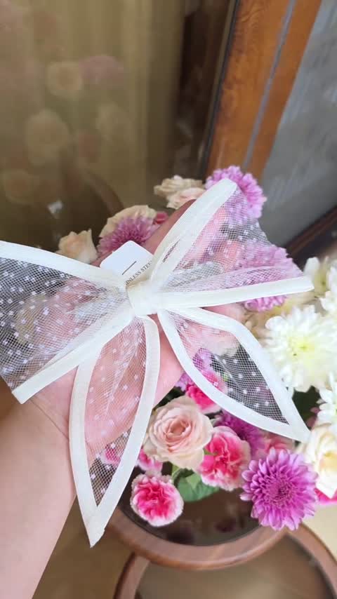 گیره مو اکسسوری دخترانه طرح پاپیون توری پینترستی