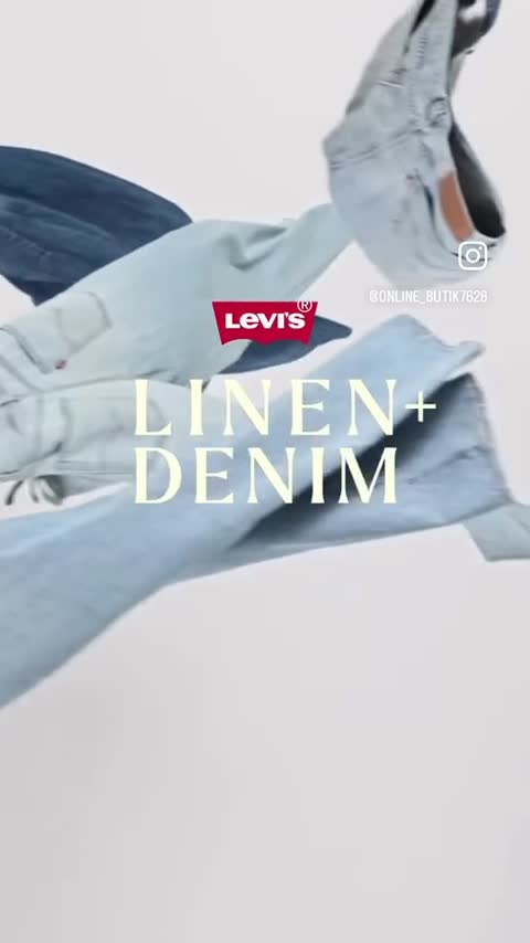 شلوار لی راسته فاق بلند Levis