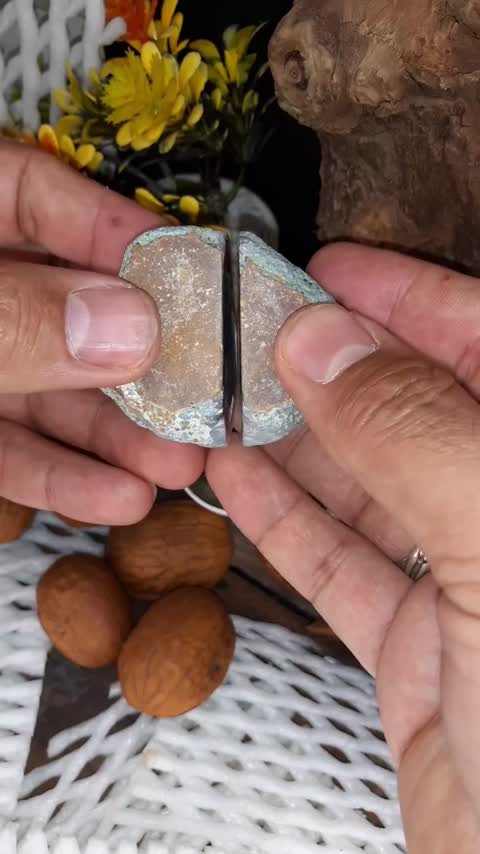 سنگ عقیق  توپی رنگی پولیش شده کلکسیونی