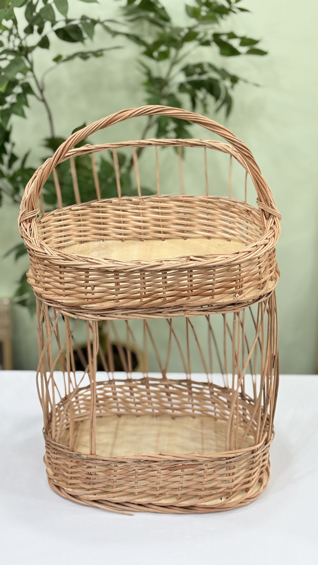 جاسیب پیازی چوبی2 طبقه بیضی