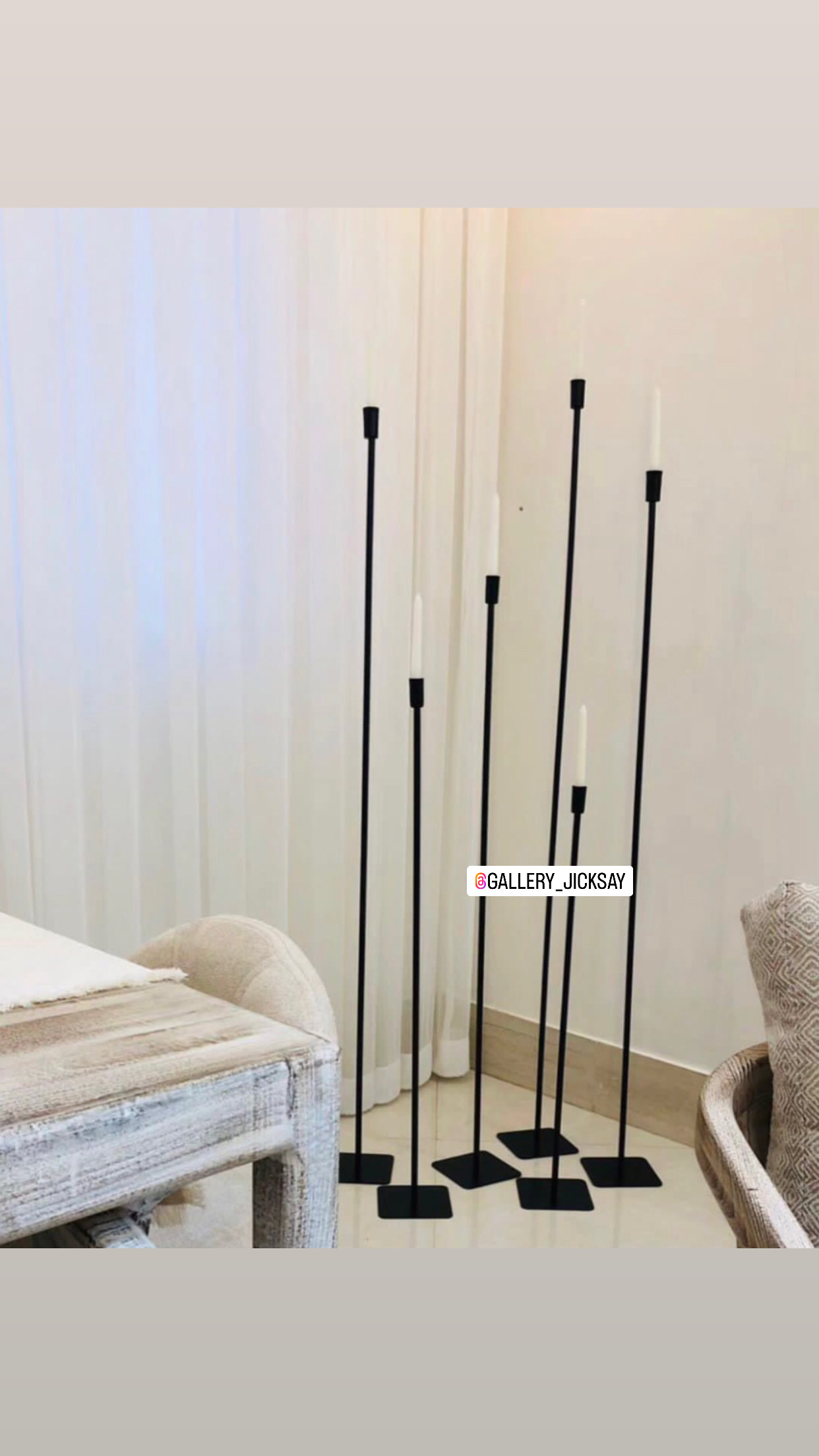 جاشمعی مدرن فلزی  کنارسالنی N104