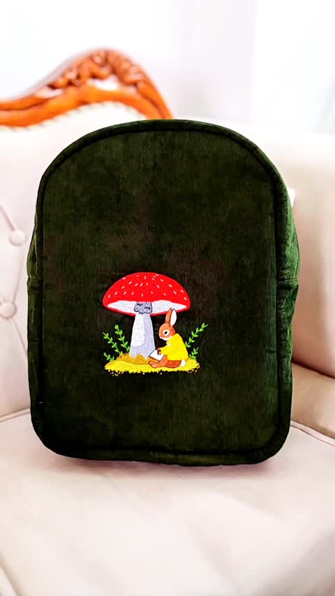 کوله گلدوزی قارچ و خرگوش 