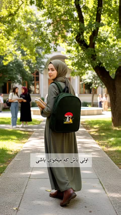 کوله گلدوزی قارچ و خرگوش 