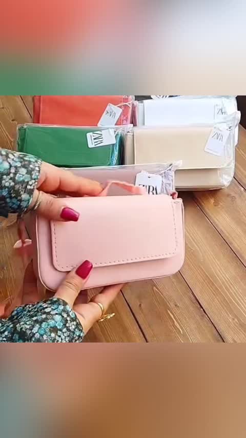 کیف دوشی زنانه کیف دخترانه مدل زارا ساده شارژ مجدد