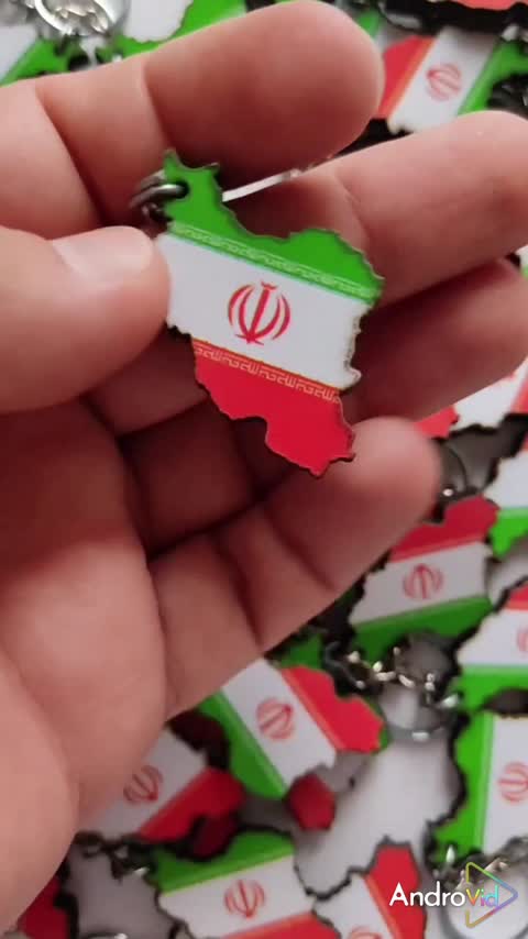 سرکلیدی -جا سوییچی چوبی با طرح پرچم ایران