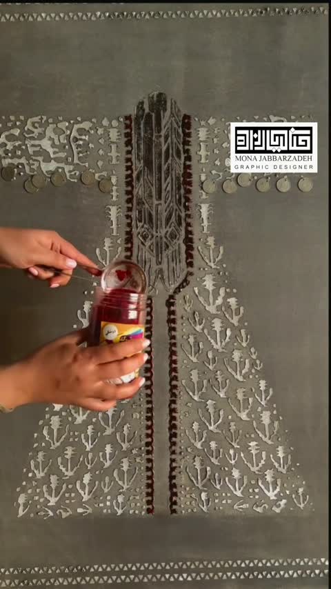 لباس سنتی . سایز 120*80 . تابلو برجسته