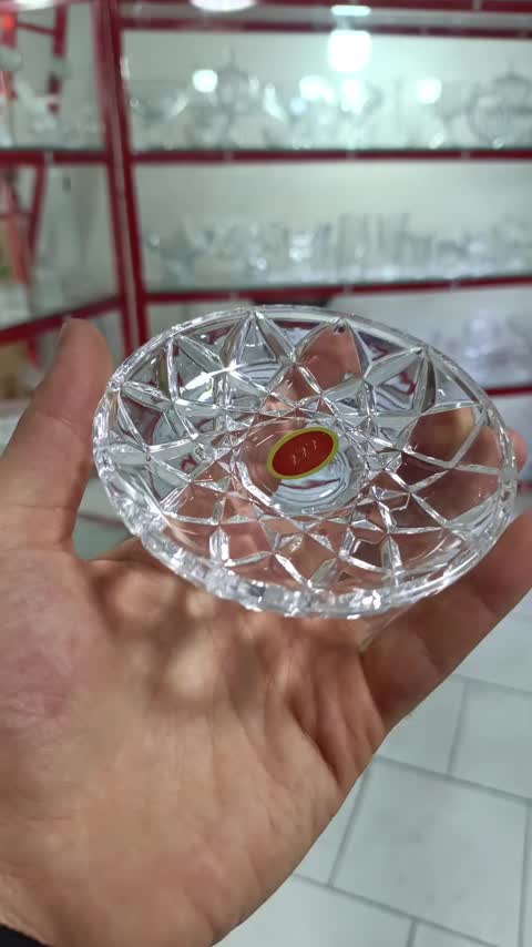 نعلبکی طرح کریستال میلیونه بلور چین