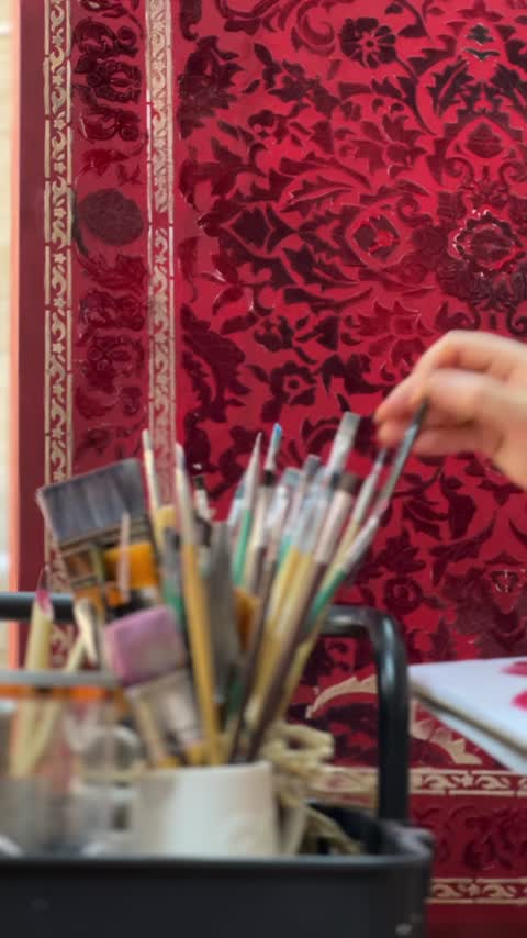 تابلو فرش مدرن مخملی
