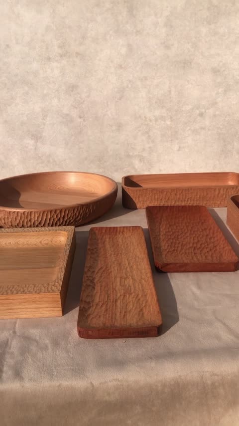 ظرف میوه بزرگ چوبی