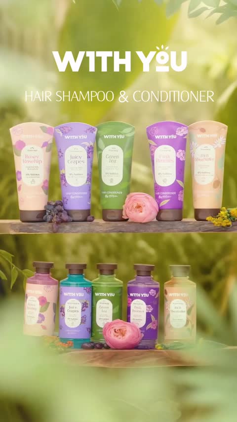 نرم کننده موی سر انگور و روغن مورینگا ویت یو Hair Conditioner with Grape Extract and Moringa Oil WITH YOU