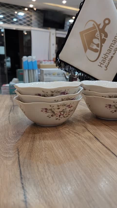 پیاله چینی گلدار ریور بسته 6 عددی