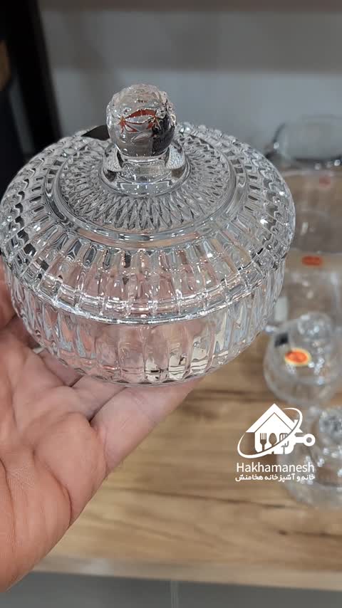 قندان کریستال خوش تراش 